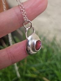 Image 7 of Chunky Pebble of Sterling Silver with Paua Shell 