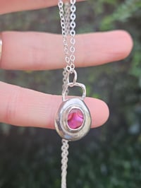 Image 9 of Chunky Pebble of Sterling Silver with Paua Shell 