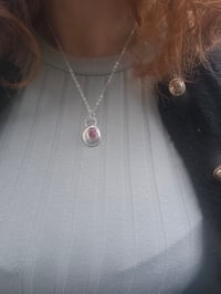 Image 12 of Chunky Pebble of Sterling Silver with Paua Shell 