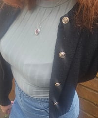 Image 8 of Chunky Pebble of Sterling Silver with Paua Shell 