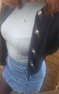 Image 13 of Chunky Pebble of Sterling Silver with Paua Shell 