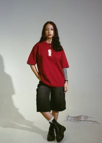 Image 1 of NATIONAL DAY EDT. WESTBOYS CLUB OVERSIZED BOXY TEE ( RED )