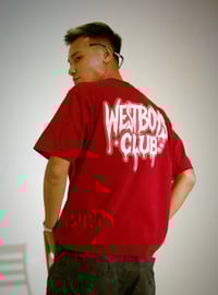 Image 2 of NATIONAL DAY EDT. WESTBOYS CLUB OVERSIZED BOXY TEE ( RED )