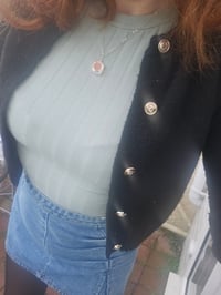 Image 9 of Flower Power Necklace - a piece of broken plate! 