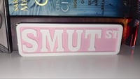 Image 1 of Smut St Bookshelf Sign