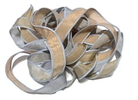 Image 5 of 1PC. SHADOW DANCER 42" hand dyed wrist wrap bracelet silk ribbon//Yoga wrist wrap bracelet ribbon