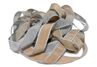 Image 7 of 1PC. SHADOW DANCER 42" hand dyed wrist wrap bracelet silk ribbon//Yoga wrist wrap bracelet ribbon