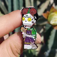 Viva Frida Calavera Soft Enamel Pin 