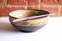 Image 9 of Large notched bowls - black & brown