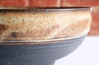 Image 10 of Large notched bowls - black & brown