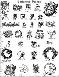 Christmas Rubber Stamps P12