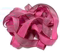 Image 4 of 1PC. LOVE POTION 42" hand dyed wrist wrap bracelet silk ribbon//Yoga wrist wrap bracelet ribbon