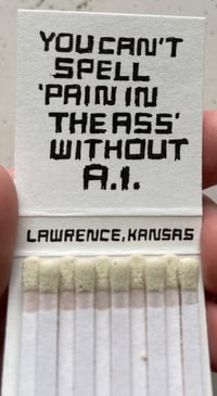 Image 2 of Unhelpful AI Matchbook