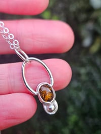 Image 5 of Leading Light - Amber & Sterling Silver Necklace 