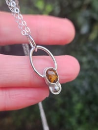 Image 4 of Leading Light - Amber & Sterling Silver Necklace 