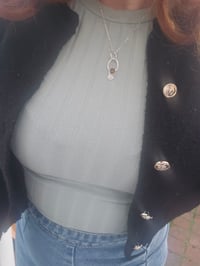 Image 8 of Leading Light - Amber & Sterling Silver Necklace 