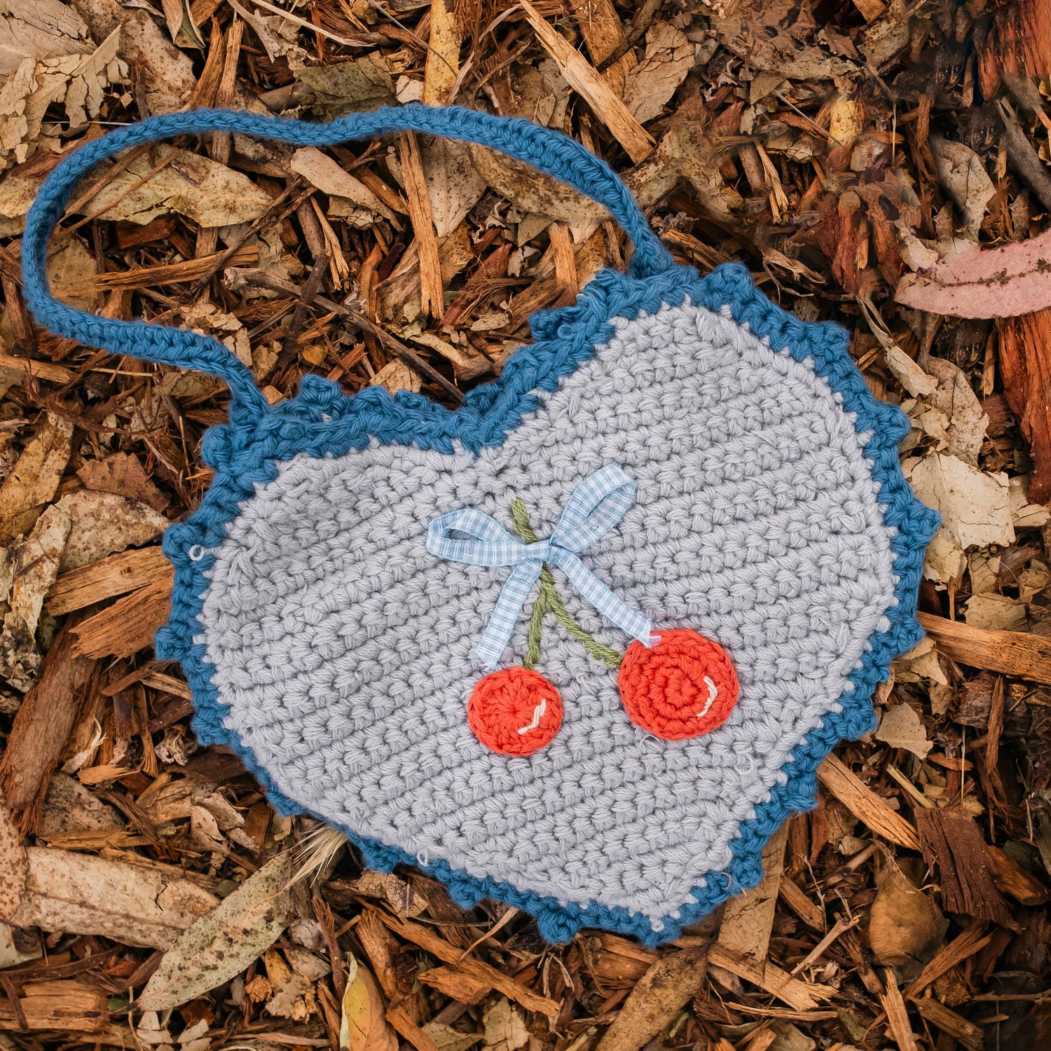 Image of Crochet Heart Purse