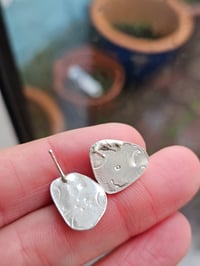Image 7 of Green Cornish Seaglass Stud Earrings 