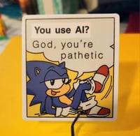 Sonic Pathetic AI Sticker