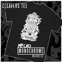 Image 1 of CLEAVERS: KILLER CLOWNS - MONOCHROME UNISEX TEE