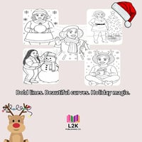 Image 2 of Curvy Girl Merry & Motivated Bundle: A Bold Curvy Coloring Book for Women of all ages