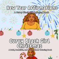 Image 1 of Curvy Girl Merry & Motivated Bundle: A Bold Curvy Coloring Book for Women of all ages