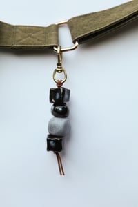 Image 2 of Black & blue bag charm