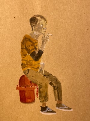 Uncle with Vans Smoking Cig (ORIGINAL)