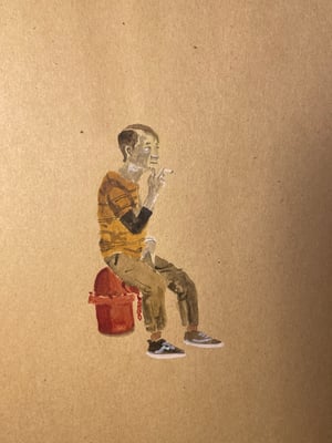 Uncle with Vans Smoking Cig (ORIGINAL)