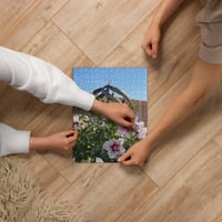 Image 2 of  Hibiscus and Copper Wind Spinner - Jigsaw Puzzle - 252 Pieces