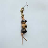 Metallic dots bag charm