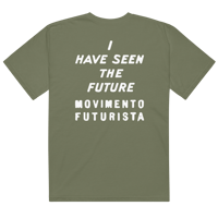 Image 4 of "I HAVE SEEN THE FUTURE" garment-dyed heavyweight t-shirt