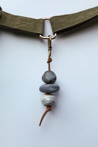 Image 2 of Blues + lines bag charm