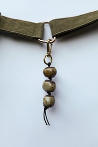 Image 2 of Dark brown speckle bag charm