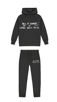 ONE BIG WIN- BLACK TRACKSUIT