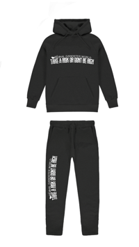 OGW HUSTLESZN WHITE - BLACK TRACKSUIT
