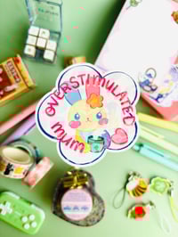 Overstimulated Mum Club Vinyl Sticker