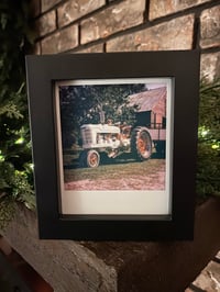 Image 1 of Vintage Tractor Barn Setting Polaroid