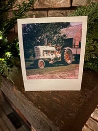 Image 2 of Vintage Tractor Barn Setting Polaroid
