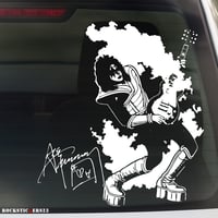 Image 1 of Ace Frehley vinyl portrait stickers guitar, car, laptop, Kiss band without background decal