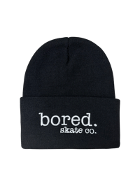 black beanie