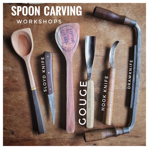 Image of THURSDAY 28TH DEC CYGNET BEGINNERS SPOON CARVING WORKSHOP