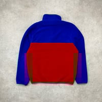 Image 3 of Patagonia Snap-T Fleece Pullover Blue Red Medium Mens
