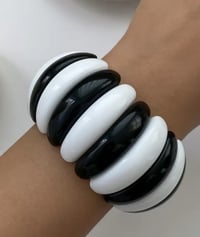 Image 1 of Black/ White Bracelet 