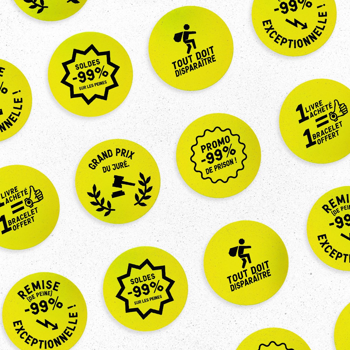 Image of 12 stickers — Collection Bismuth