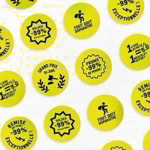 Image of 12 stickers — Collection Bismuth