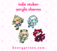 Indie Vtuber Acrylic Charms