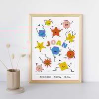 Image 1 of PERSONALIZADO Happy Monstruitos (30x40cm)