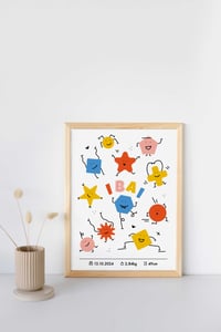 Image 2 of PERSONALIZADO Happy Monstruitos (30x40cm)