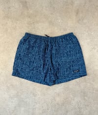 Image 1 of Patagonia Baggies Shorts 4" Aztec Blue Vintage 2001 XL Mens 